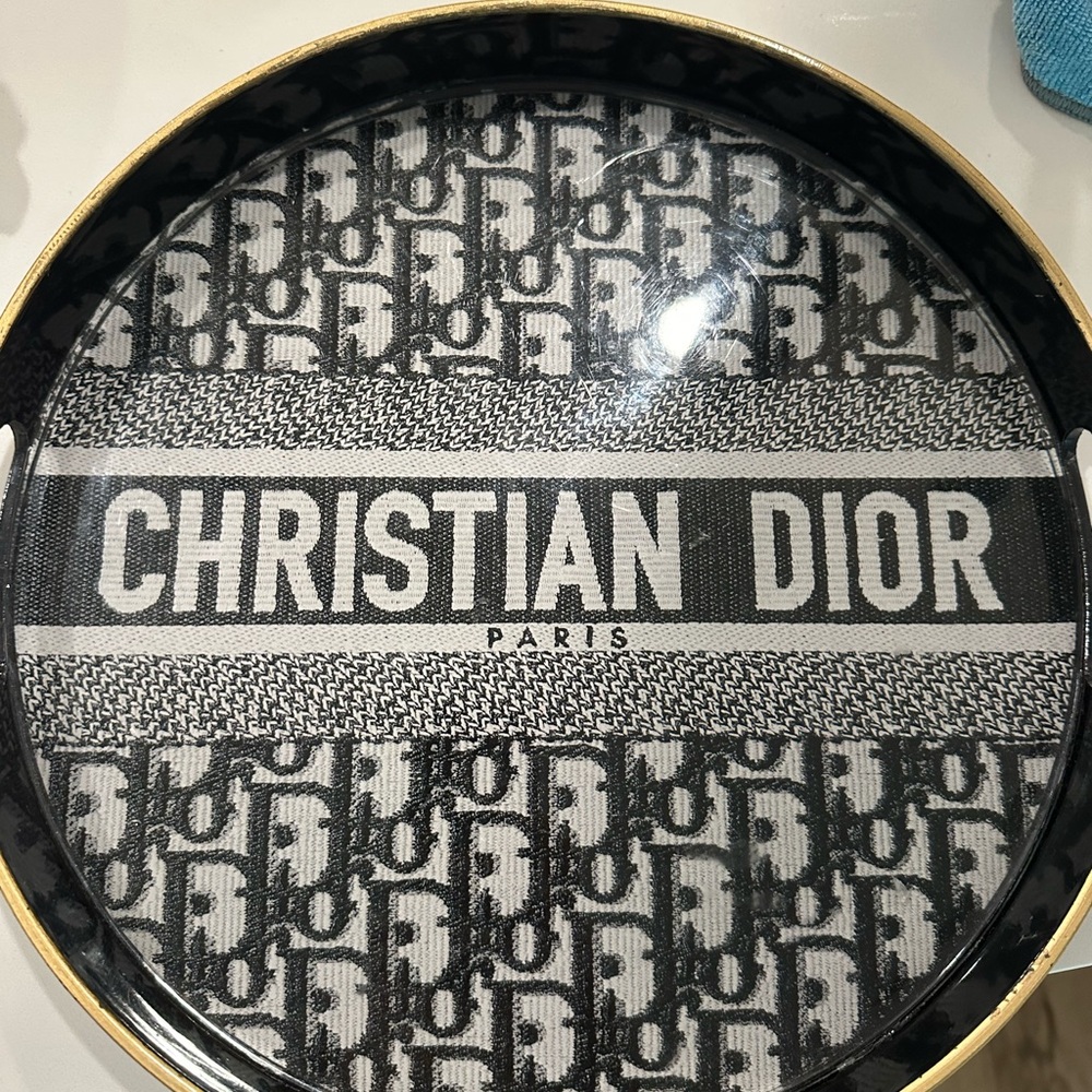 Dior Black and White Decorative Tray